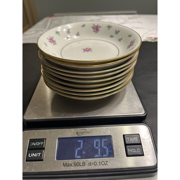 Royal Jackson Ramblin’ Rose Berry Custard Fruit Bowl Fine Bone China 9pc - Picture 8 of 10